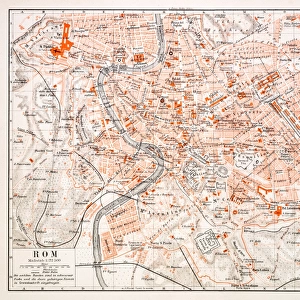Map of Rome 1896
