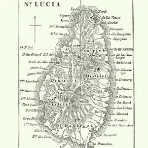 Saint Lucia Collection: Maps