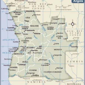 Fine Art Storehouse Print of Angola 2011 Reference Map
