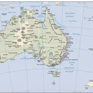 Australia Country Map Print 2011 Reference Edition Australia Country Map Print 2011 Reference Edition