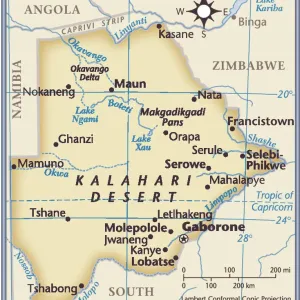 Botswana Country Map 2011 Print (Reference Maps) Botswana Country Map 2011 Print (Reference Maps)