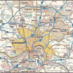 Cincinnati Area Reference Print 2011