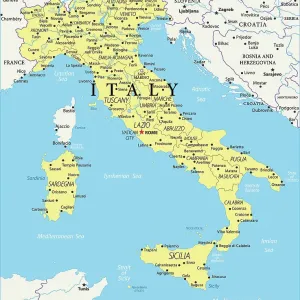 Italy Reference Map Print 950857450 (Reference Maps)