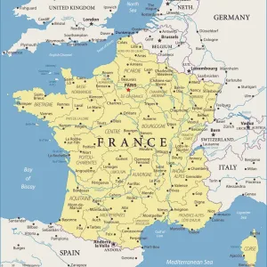 Carte de la France - Vecteur. Carte de la France - Vecteur.