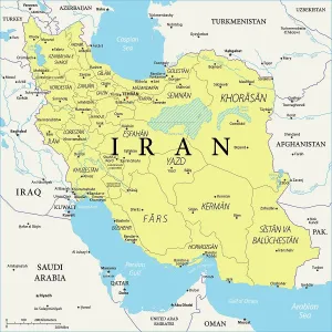 Islamic Republic of Iran Print Map Islamic Republic of Iran Print Map