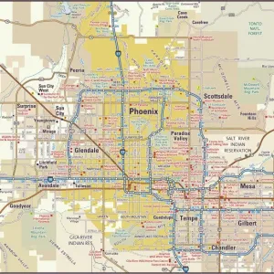 Phönix, Arizona Kartenplan Phönix, Arizona Kartenplan