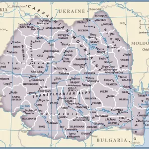La carte du pays Roumanie. La carte du pays Roumanie.
