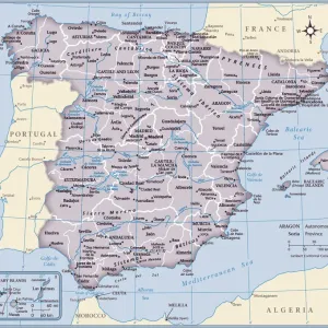 Spain Country Map Print 2011 Edition Reference Maps Spain Country Map Print 2011 Edition Reference Maps