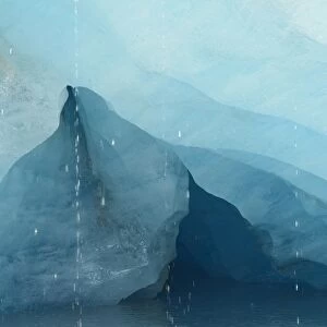 Melting water of the Valdez Glacier, Valdez, Alaska, United States