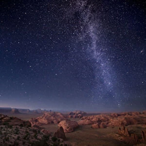 Milky Way over Arizona Desert Mesas