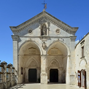 Monte Sant Angelo rock church entrance, Italy