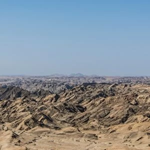 Moon Valley, rocky landscape furrowed by erosion, Namib-Naukluft Park, Namib Desert, Namibia