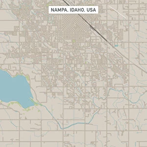 Nampa Idaho US City Street Map