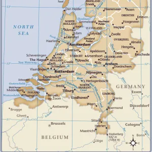 Netherlands country map