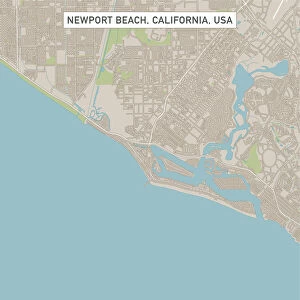 Newport Beach California US City Street Map