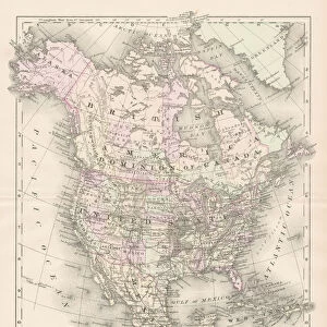 North America map 1893