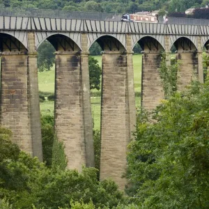 Pontcysyllte Aqueduct Print - Iron Trough Over Dee Valley Pontcysyllte Aqueduct Print - Iron Trough Over Dee Valley