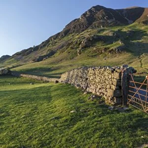 Old dry stone wall, Lake District National Park, Cumbria, England, United Kingdom
