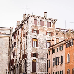 Old Low Rise Buildings in Venice, Italy