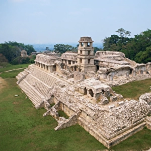 Old ruins in National Park of Palenque, Mexico