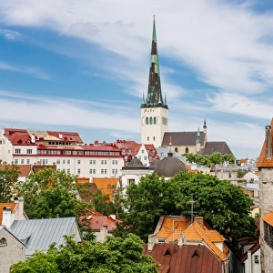 Old town of Tallinn skyline, Estonia