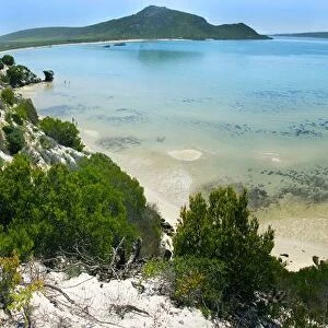 A panoramic picture of the Langebaan Lagoon in the Western Cape Province, South Africa
