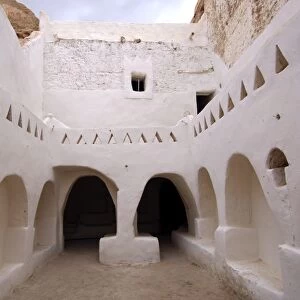 Patio in the old town of Ghadames, UNESCO world heritage, Libya
