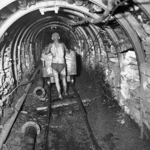Underground Miner at Tilmanstone Colliery Print Underground Miner at Tilmanstone Colliery Print