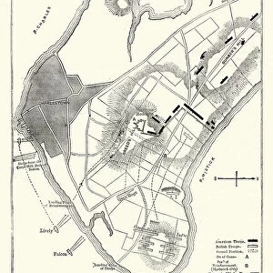 Plan of the Battle of Bunker Hill, 1775