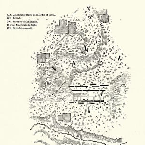 Plan of the Battle of Camden, American Revolutionary War