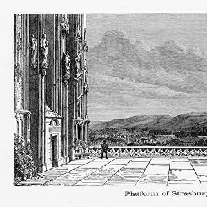 Platform of Strasburg Cathedral, Strasburg, Germany, Circa 1887