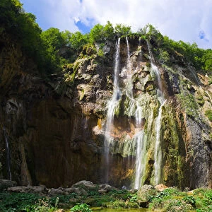 Plitvice waterfall in Croatia