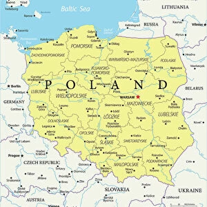 Maps and Charts Poster Print Collection: Poland