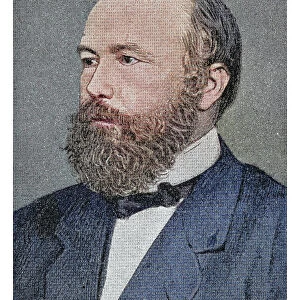 Portrait of Karl Wilhelm Rudolf von Bennigsen, German politician descended from an old Hanoverian family