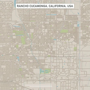 Rancho Cucamonga California US City Street Map