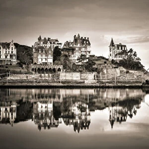 Reflections of the town of Dinard