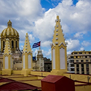 rooftop spires in Havana Cuba