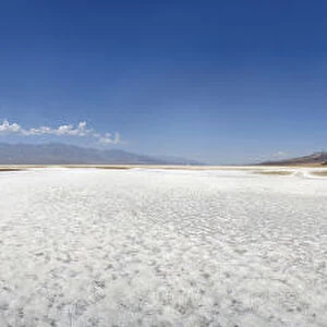 Salt desert, 360 panorama, Badwater, Death Valley, California, United States