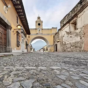 The Santa Catalina Arch, Antigua Guatemala, Sacatepequez, Guatemala, Latin America
