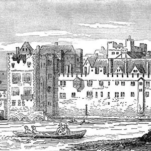 The Savoy, London, 1650, from a drawing by Hollar (Illustration)
