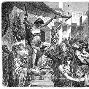 Scene in the streets of Ancient Rome
