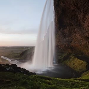 Seljalandsfoss waterfall, Porsmoerk, southern Iceland, Iceland, Europe