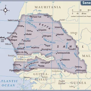 Senegal Photo Mug Collection: Maps