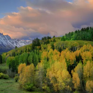 Sneffels landscape at sunrise, San Juan Mountains, Colorado, USA