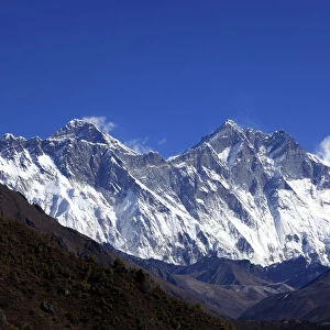 Snow Capped mountains, mount Everest