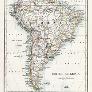 South America map 1897