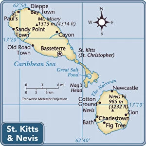 Saint Kitts and Nevis Collection: Maps