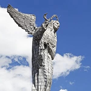 Statue of the Virgin of Quito, El Panecillo Hill, Quito, Pichincha Province, Ecuador