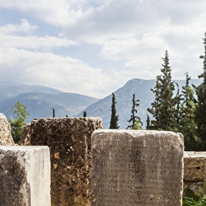 Stone blocks with inscription
