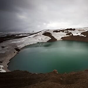 Stora-Viti eruption crater, Krafla, Reykjahilid, Myvatn, North Iceland, Iceland, Europe